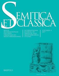 Cover image for Semitica Et Classica 10
