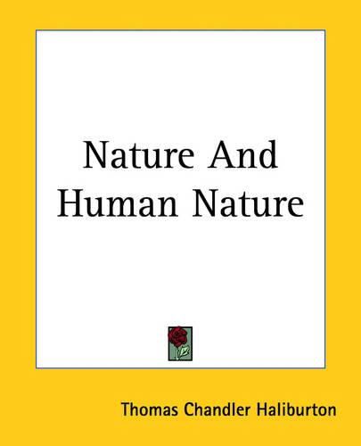 Cover image for Nature And Human Nature