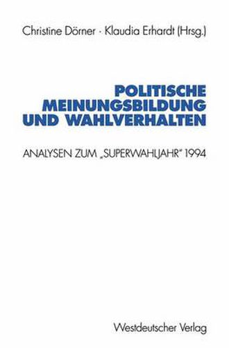 Cover image for Politische Meinungsbildung Und Wahlverhalten