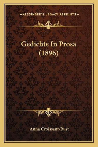 Cover image for Gedichte in Prosa (1896)