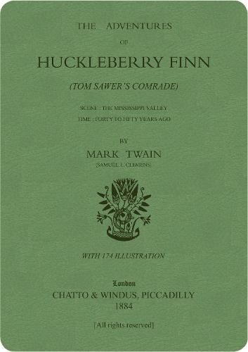 Cover image for The Adventures of Huckleberry Finn: Green Lined Journal