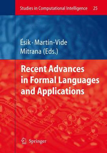 Cover image for Recent Advances in Formal Languages and Applications