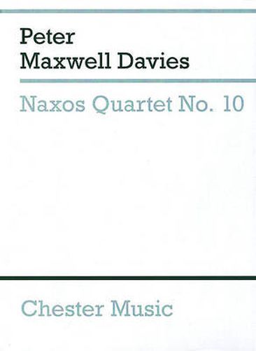 Naxos Quartet No. 10: String Quartet Study Score