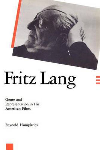 Cover image for Fritz Lang: Genre and Representation in His American Films