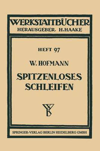 Cover image for Spitzenloses Schleifen