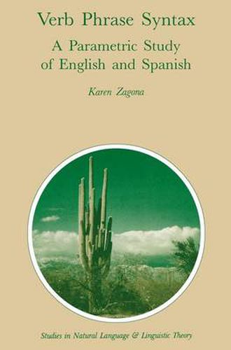 Cover image for Verb Phrase Syntax: A Parametric Study of English and Spanish: A Parametric Study of English and Spanish