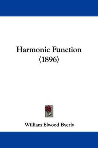 Cover image for Harmonic Function (1896)