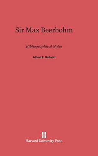 Sir Max Beerbohm