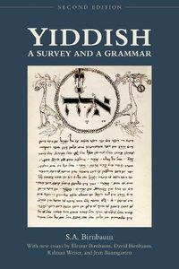 Cover image for Yiddish: A Survey and a Grammar