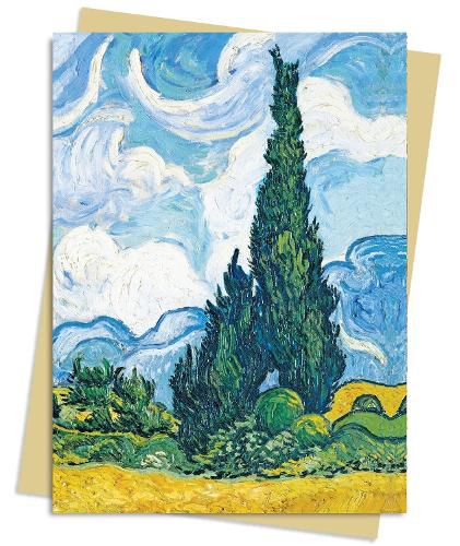 Cover image for Vincent van Gogh: Wheat Field with Cypresses Greeting Card Pack