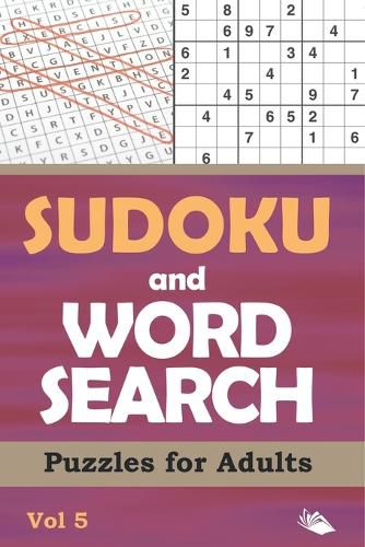 Cover image for Sudoku and Word Search Puzzles for Adults Vol 5