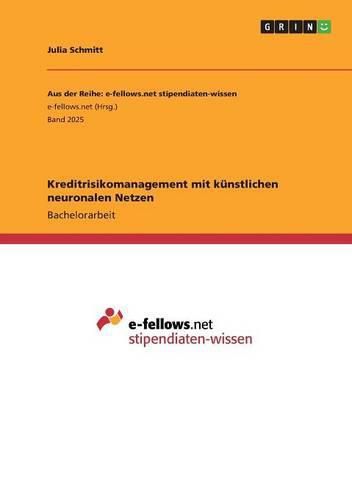 Cover image for Kreditrisikomanagement mit kunstlichen neuronalen Netzen