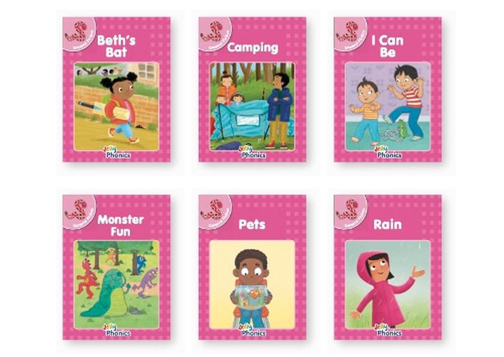 Cover image for Jolly Phonics Pink Readers General Fiction