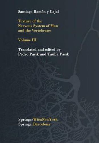 Cover image for Texture of the Nervous System of Man and the Vertebrates: Volume III An annotated and edited translation of the original Spanish text with the additions of the French version by Pedro Pasik and Tauba Pasik