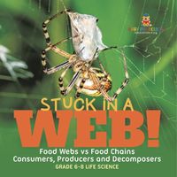 Cover image for Stuck in a Web! Food Webs vs Food Chains Consumers, Producers and Decomposers Grade 6-8 Life Science