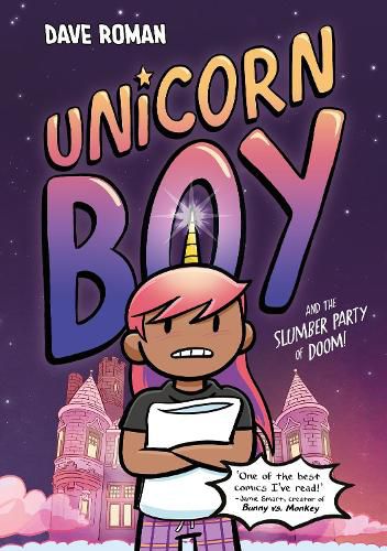Cover image for Unicorn Boy and the Slumber Party of Doom