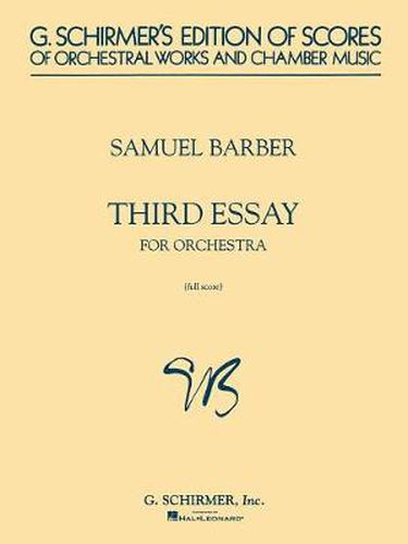 Third Essay: For Orchestra Full Score