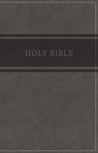 Cover image for KJV, Deluxe Gift Bible, Leathersoft, Gray, Red Letter, Comfort Print: Holy Bible, King James Version