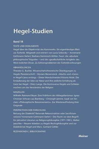 Cover image for Hegel-Studien / Hegel-Studien Band 18 (1983)