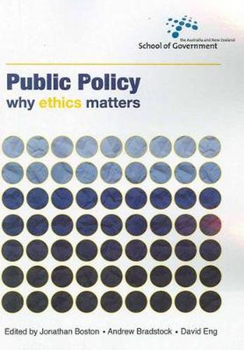 Cover image for Public Policy: Why Ethics Matters