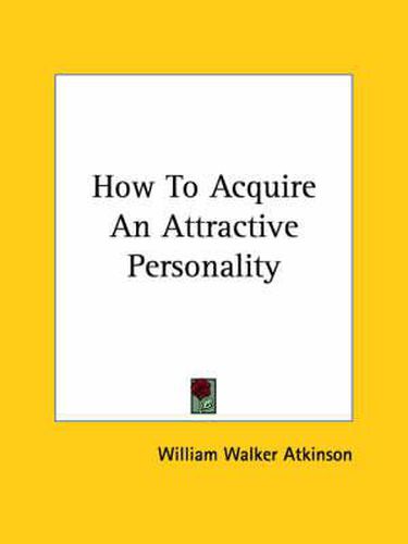 Cover image for How to Acquire an Attractive Personality