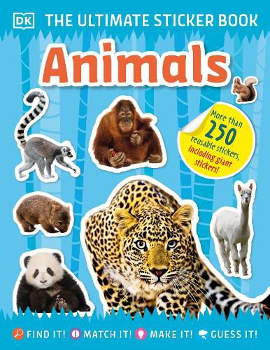 Cover image for Ultimate Sticker Book Animals