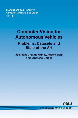 Cover image for Computer Vision for Autonomous Vehicles: Problems, Datasets and State of the Art