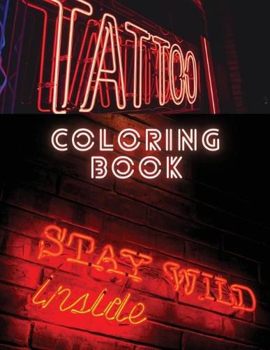 Cover image for Tattoo Coloring Book: Coloring and Activity Book for Men and Woman 87 Pages