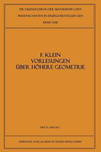 Cover image for Vorlesungen UEber Hoehere Geometrie