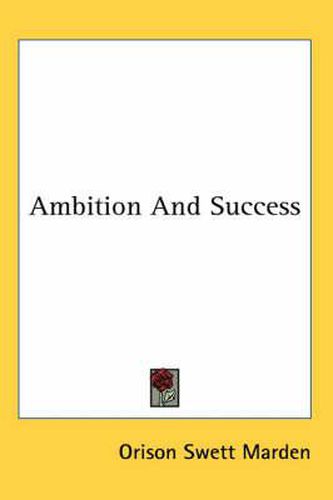 Cover image for Ambition and Success