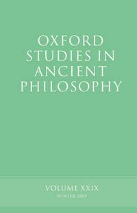 Cover image for Oxford Studies in Ancient Philosophy