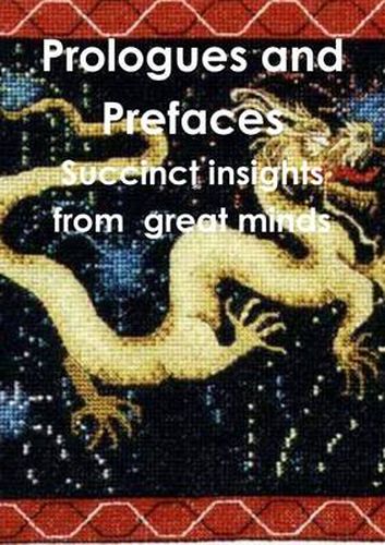 Cover image for Prefaces: the insights of great minds