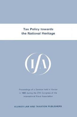 Cover image for Tax Policy towards the National Heritage