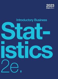 Cover image for Introductory Business Statistics 2e (hardcover, full color)