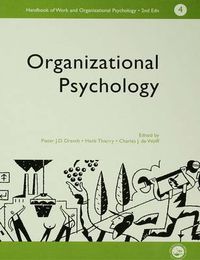 Cover image for A Handbook of Work and Organizational Psychology: Volume 4: Organizational Psychology