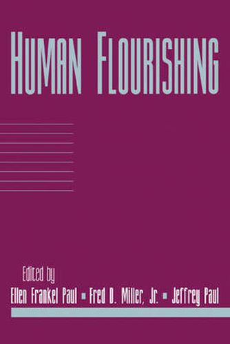 Cover image for Human Flourishing: Volume 16, Part 1