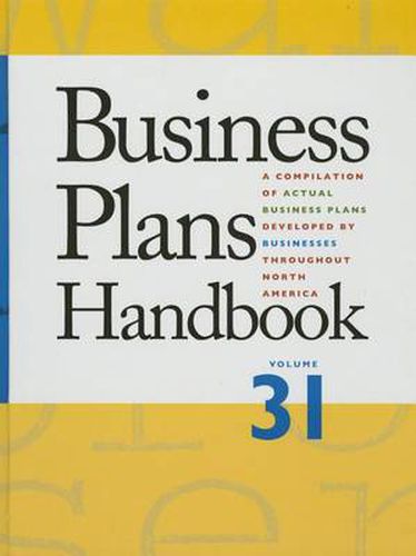 Cover image for Business Plans Handbook: A Compilation of Business Plans Developed by Individuals Throughout North America