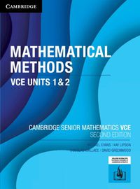 Cover image for Mathematical Methods VCE Units 1&2