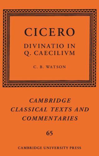 Cover image for Cicero: Divinatio in Q. Caecilium