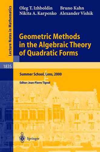 Cover image for Geometric Methods in the Algebraic Theory of Quadratic Forms: Summer School, Lens, 2000