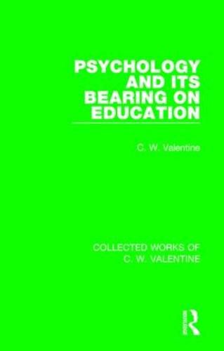 Cover image for Psychology and its Bearing on Education