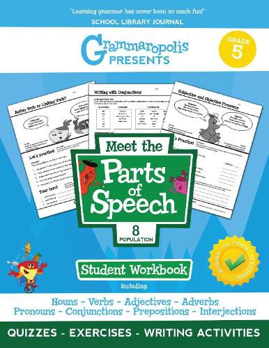 Cover image for The Parts of Speech Workbook, Grade 5