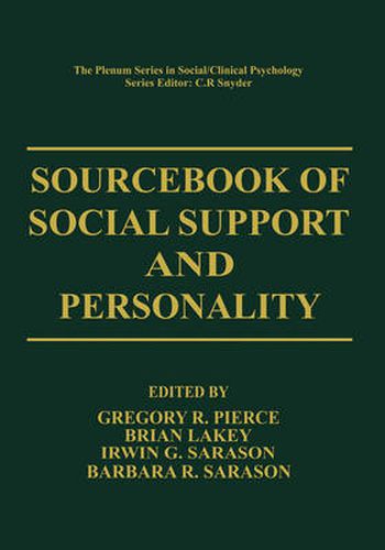 Sourcebook of Social Support and Personality