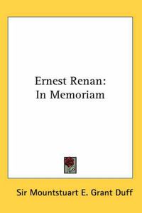 Cover image for Ernest Renan: In Memoriam