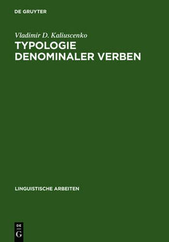 Cover image for Typologie denominaler Verben