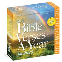 Cover image for 365 Bible Verses-A-Year Page-A-Day Calendar 2025