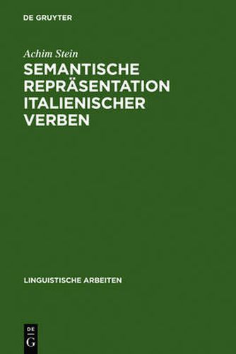 Cover image for Semantische Reprasentation italienischer Verben