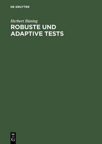 Cover image for Robuste und adaptive Tests