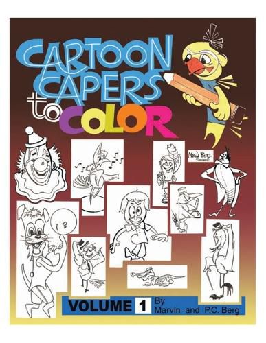 Cover image for Cartoon Capers to Color