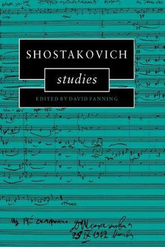 Cover image for Shostakovich Studies